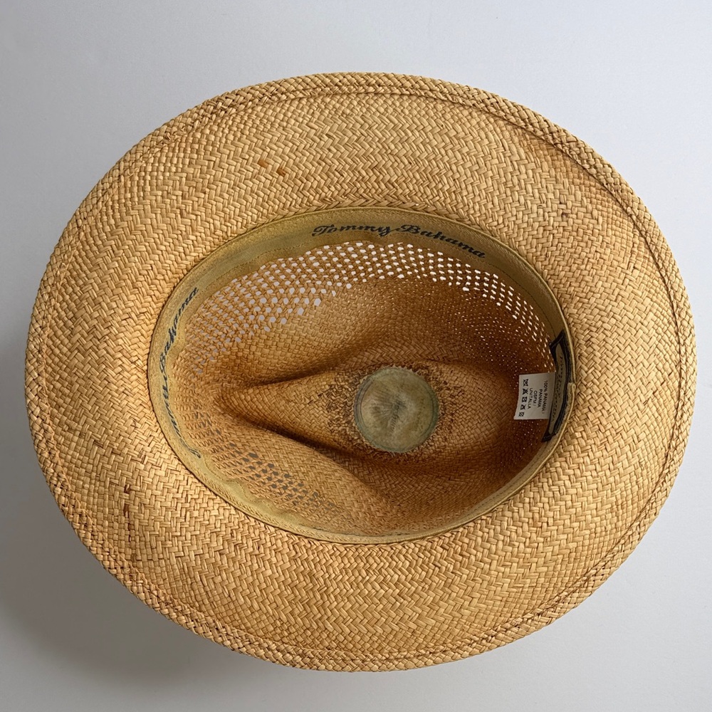 TOMMY BAHAMA Genuine Natural Straw Dorfman Pacific Hat TB26-TEA - Picture 4 of 7